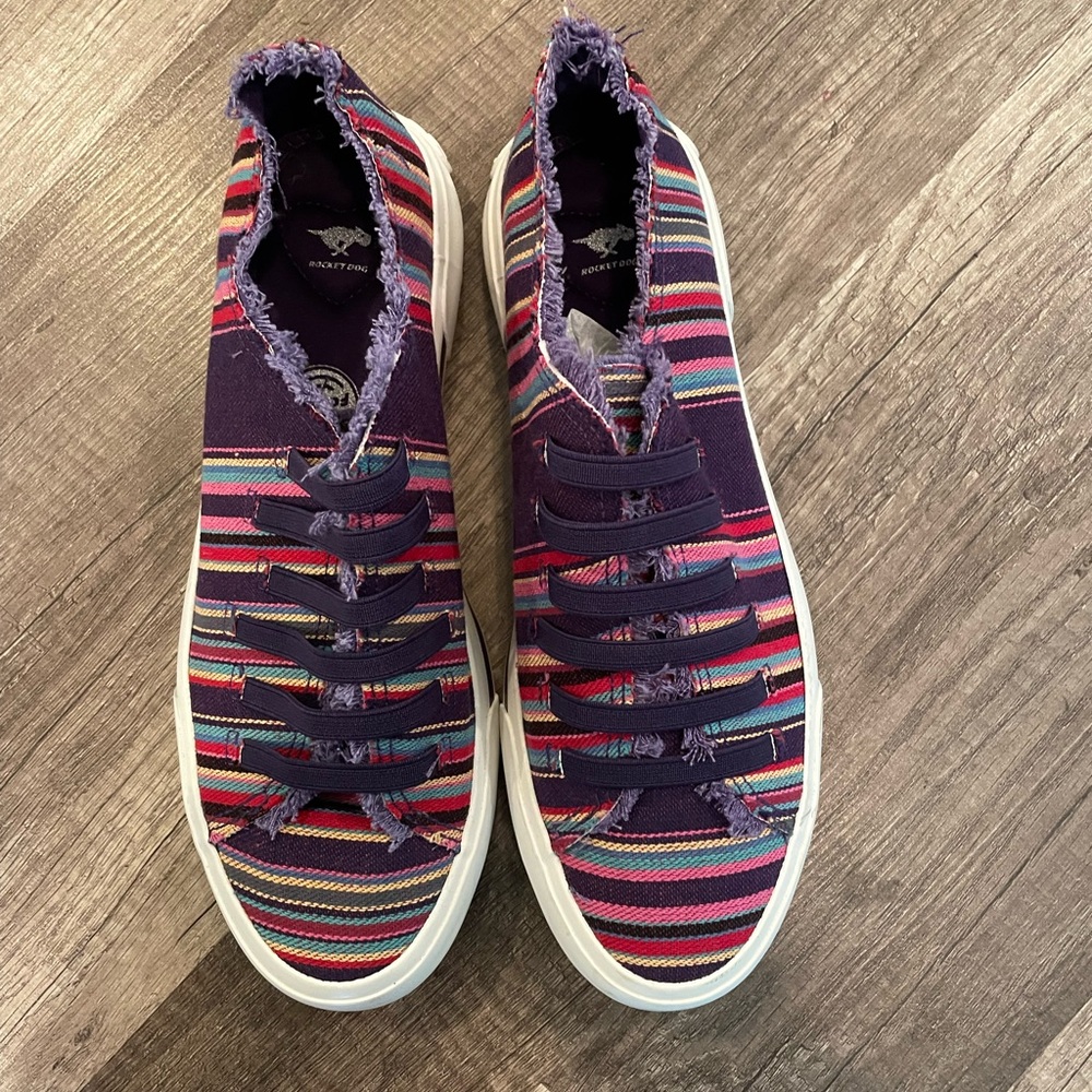 Brand new rocket dog colorful sneakers. Size 8